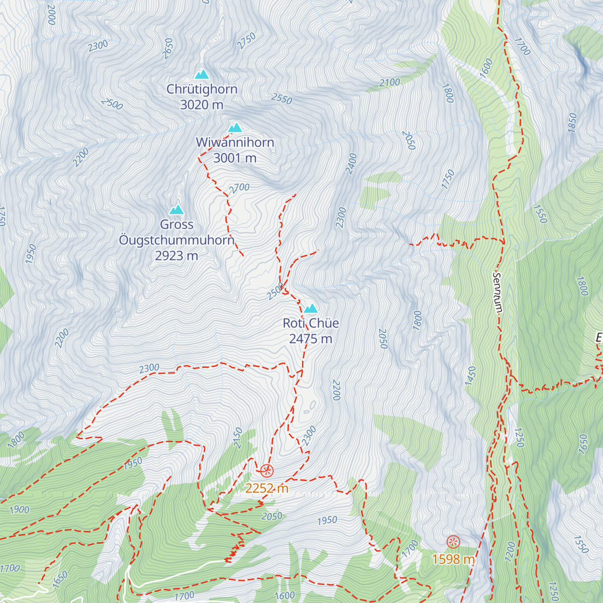 Wiwannihütte map
