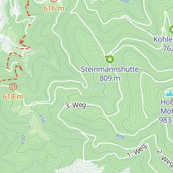 Map of Nesselgrabenhütte