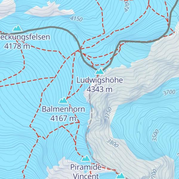 Map of Corno Nero