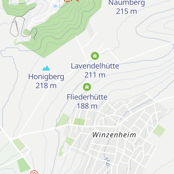 Map of Fliederhütte