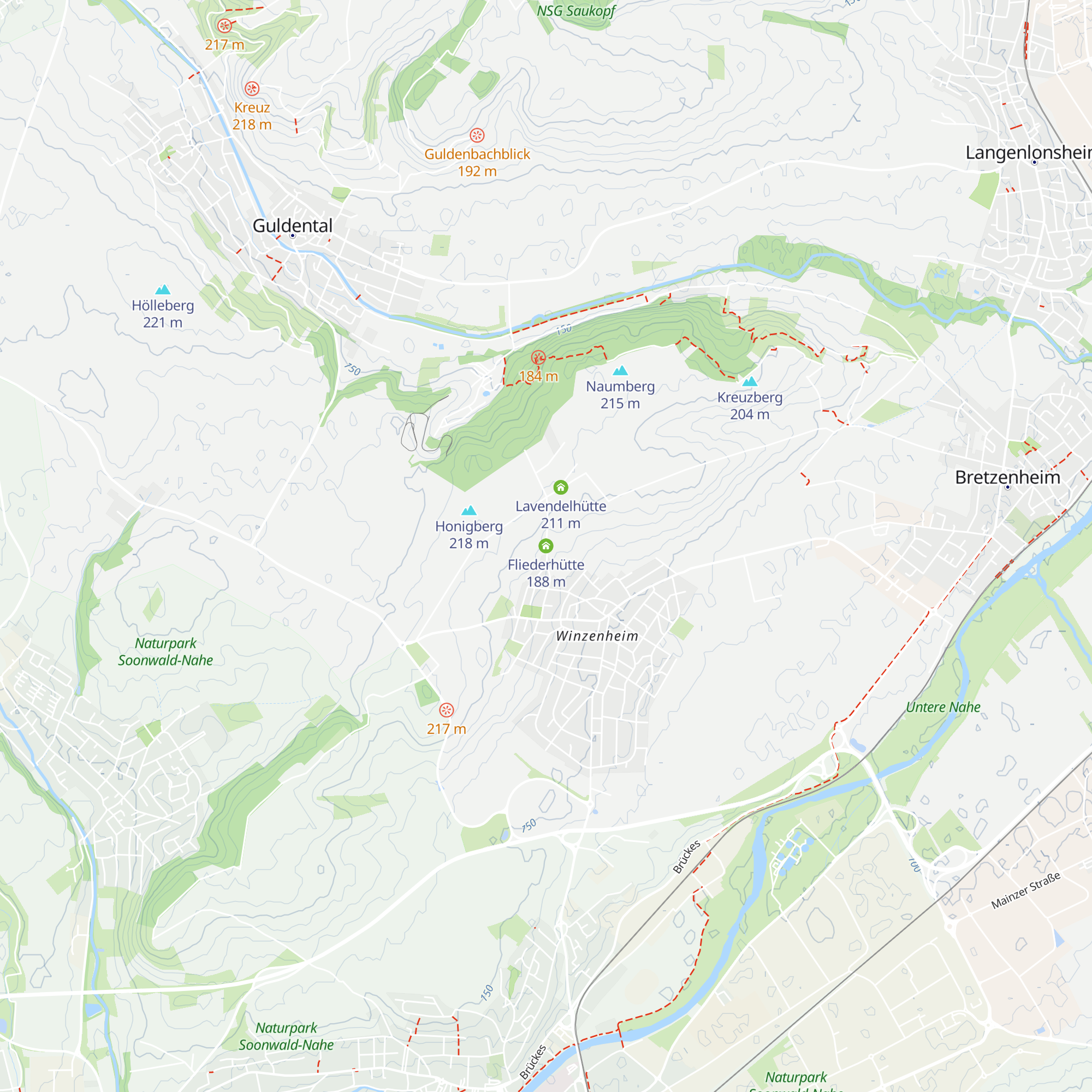 Fliederhütte map