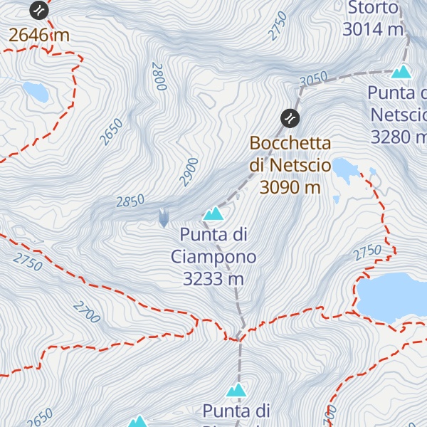 Map of Punta di Ciampono