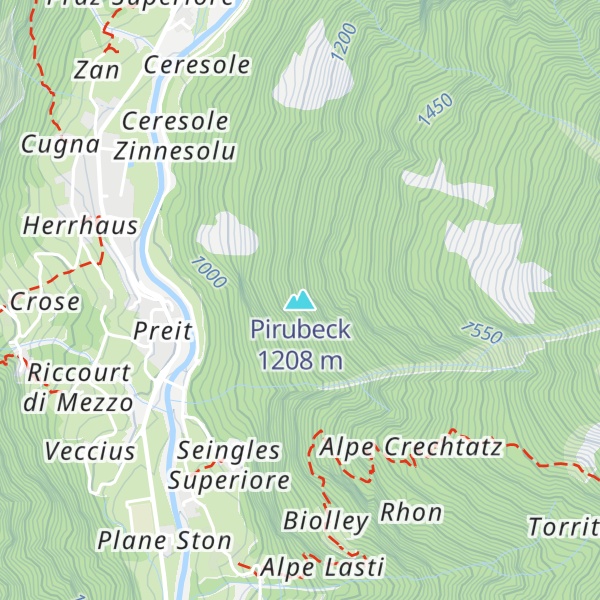 Map of Pirubeck