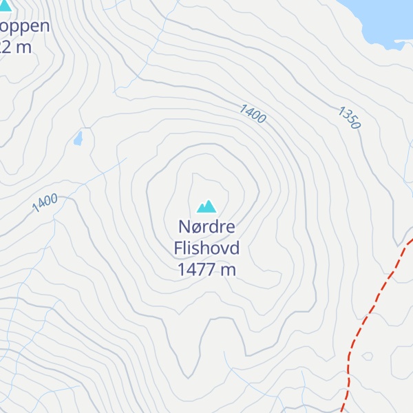 Map of Nørdre Flishovd