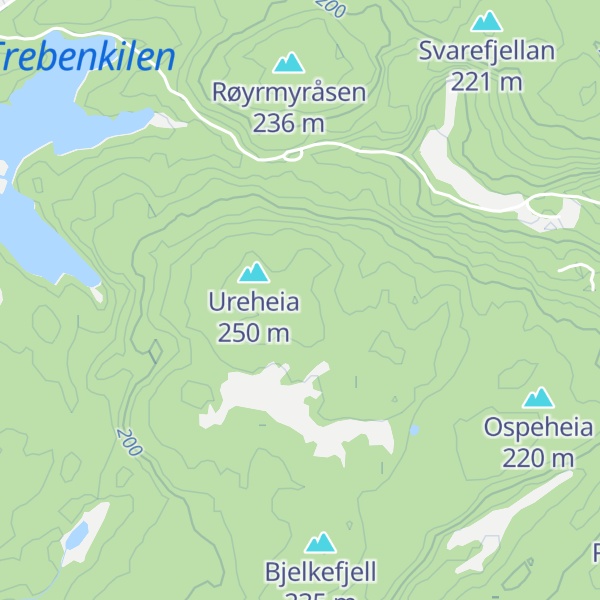 Map of Hoistarfjell