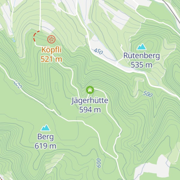 Map of Jägerhütte