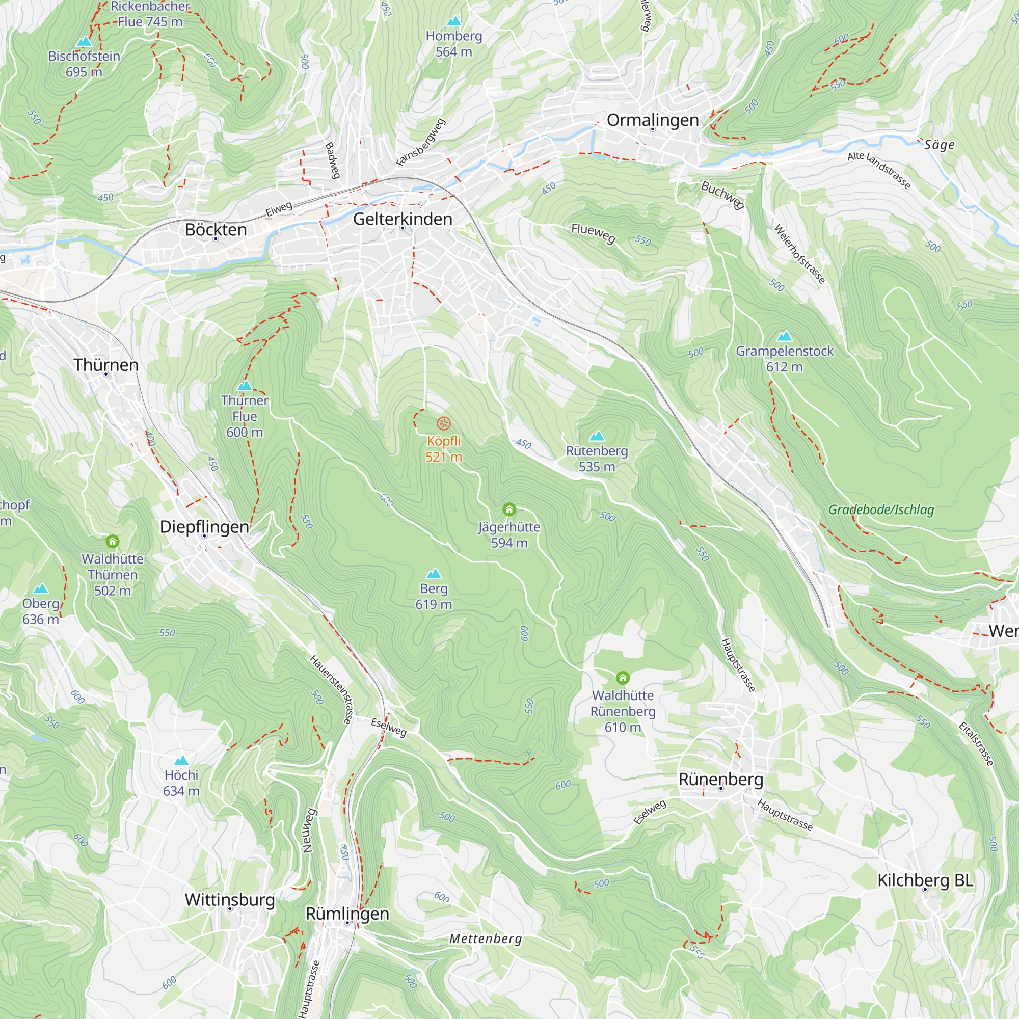 Jägerhütte map