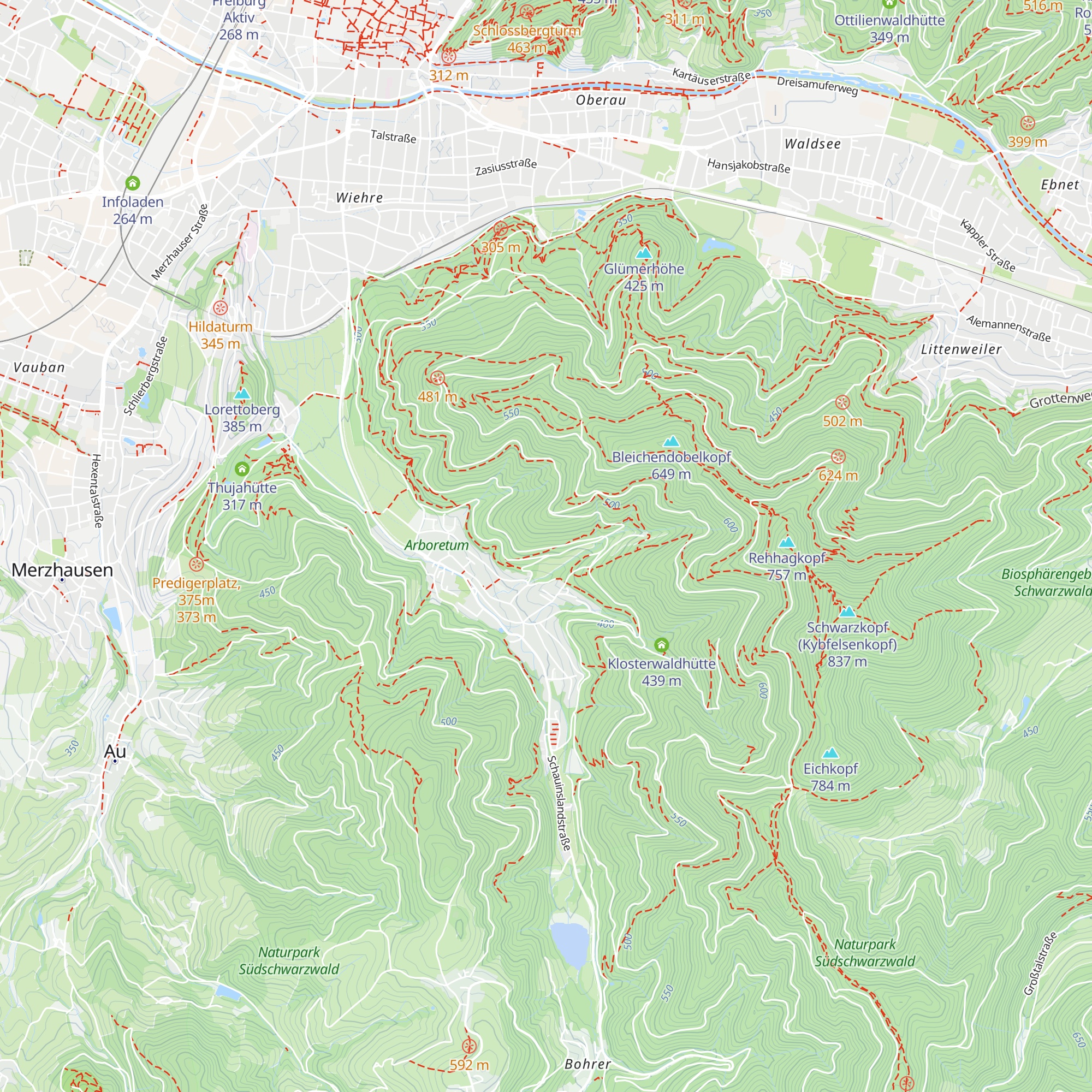 Weiße Hütte map