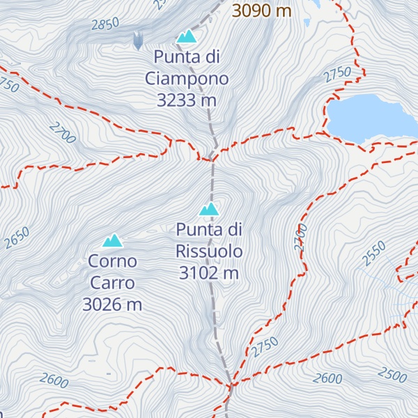 Map of Punta di Rissuolo