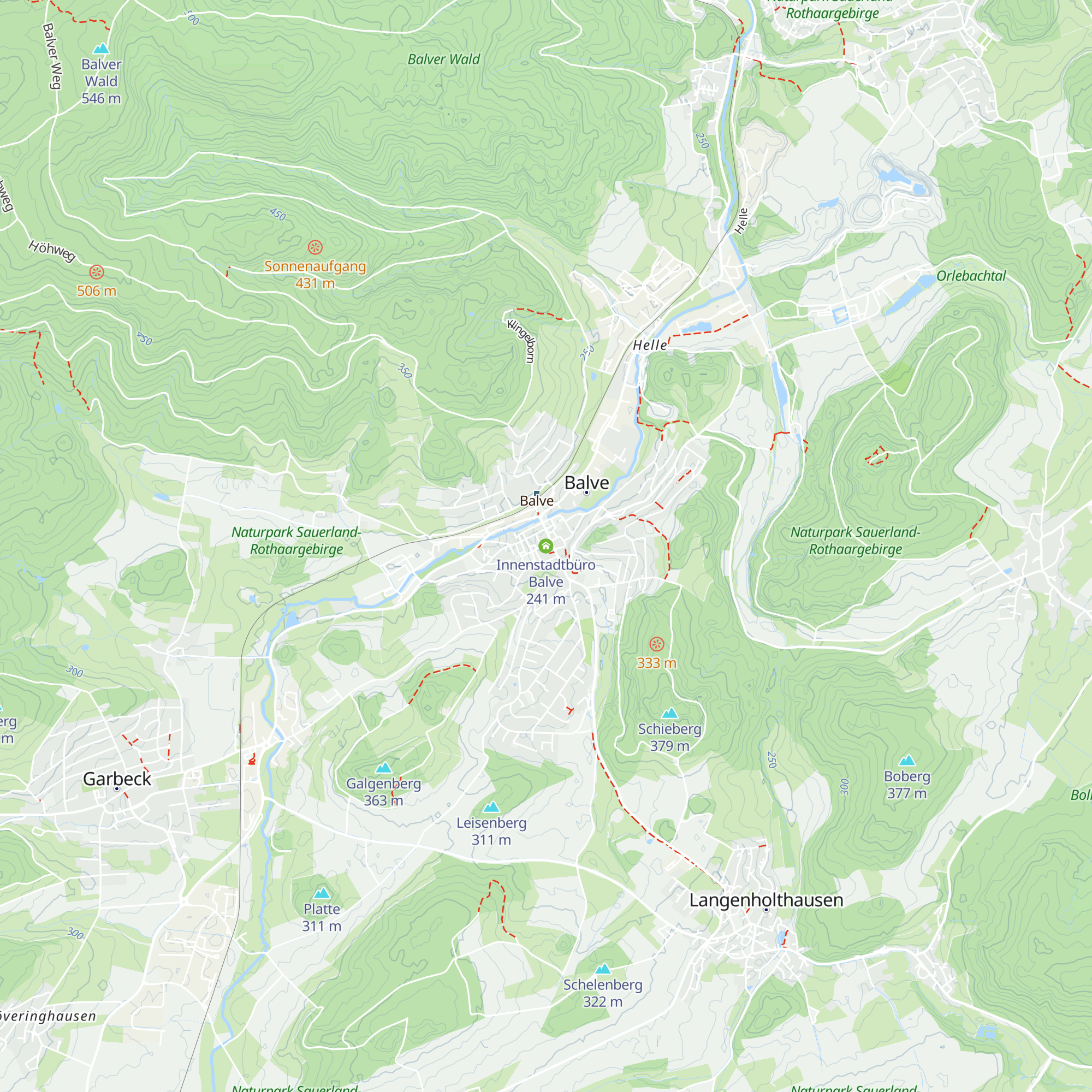 Innenstadtbüro Balve map