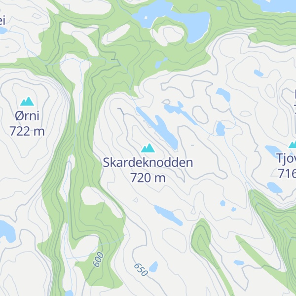 Map of Skardeknodden