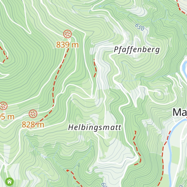 Map of Hütte am Zimmerplatz