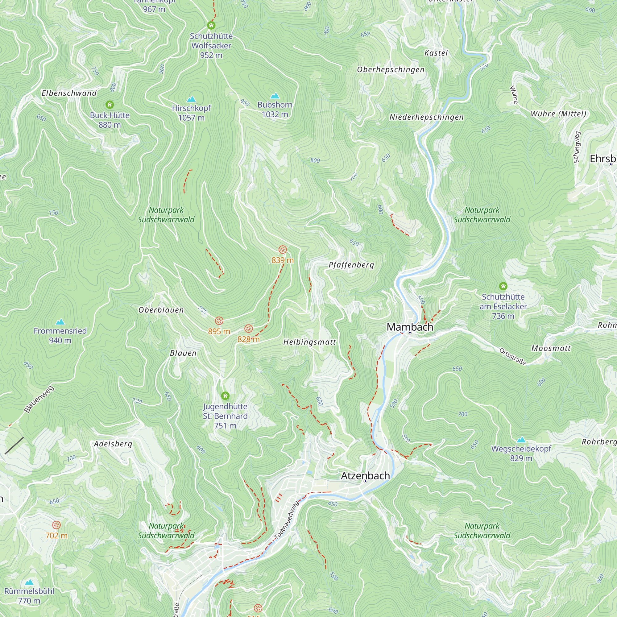 Hütte am Zimmerplatz map