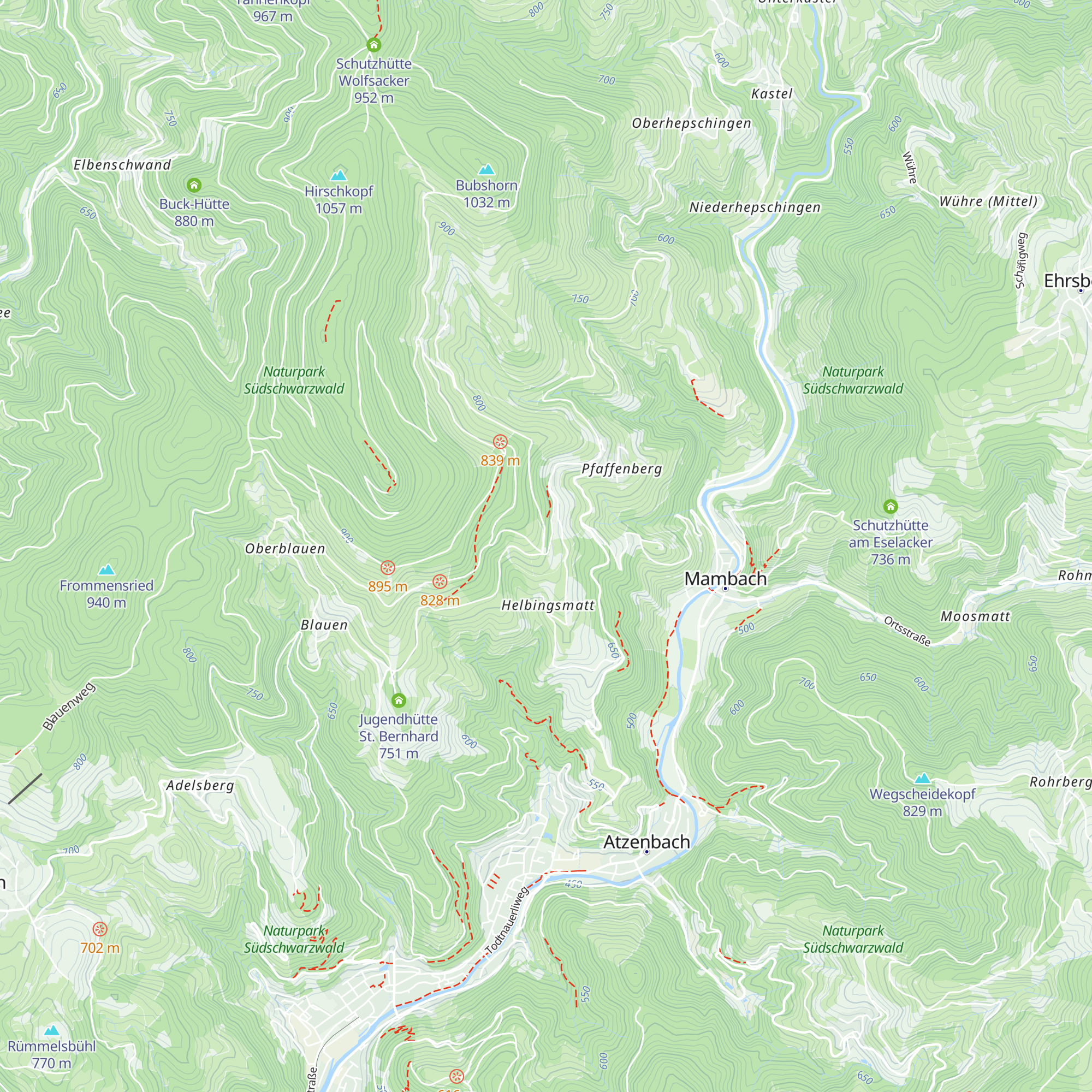 Hütte am Zimmerplatz map