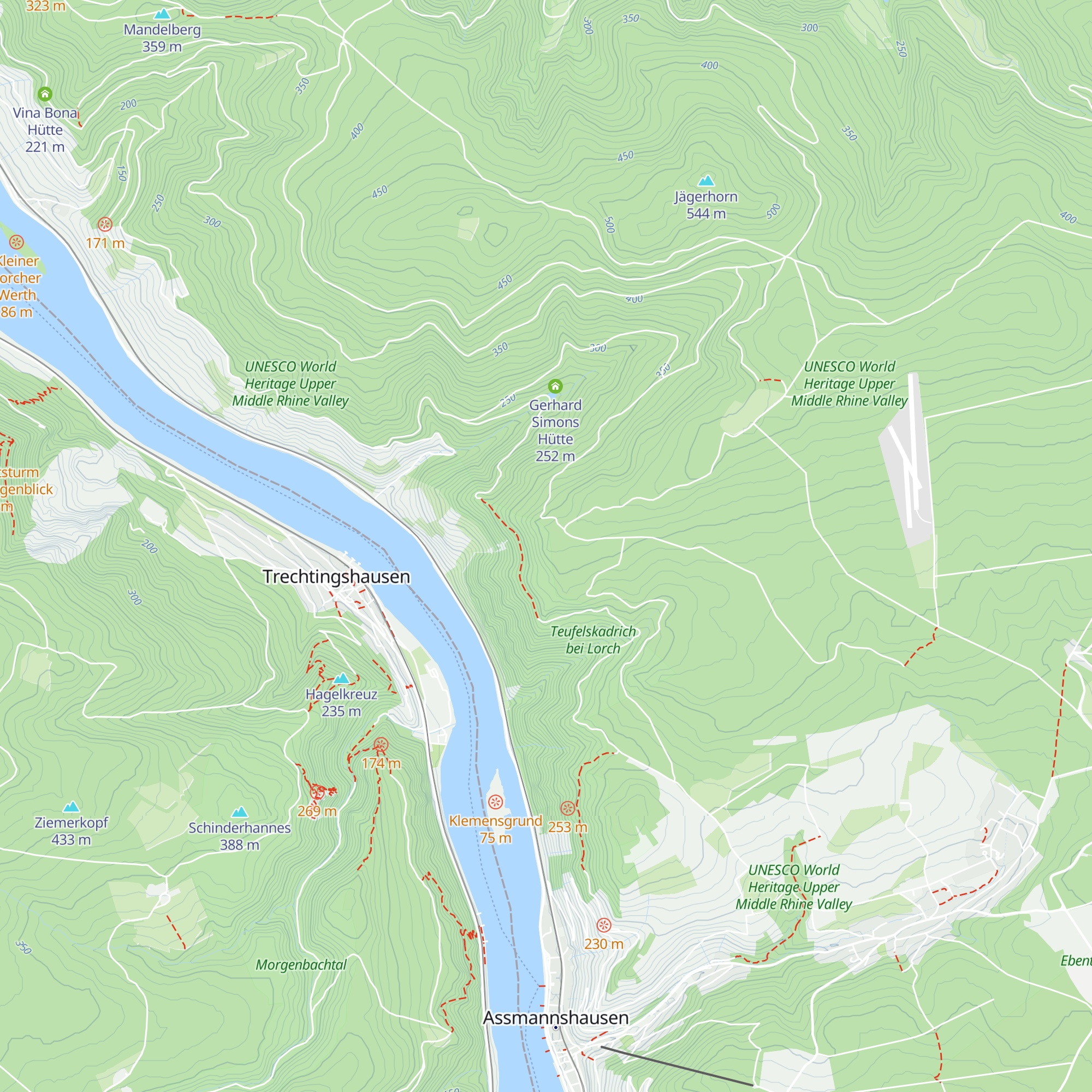 Robert Weber Hütte map