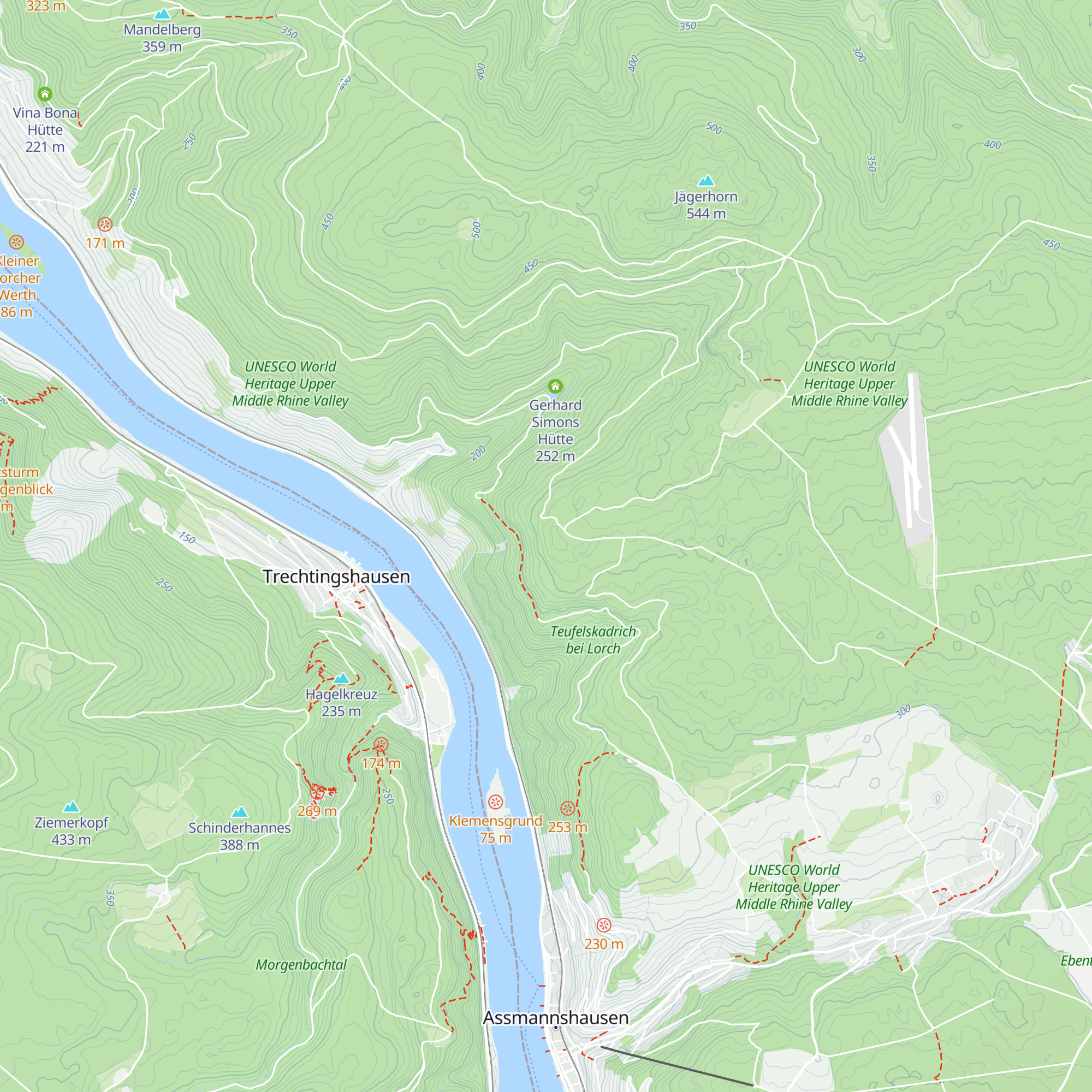 Robert Weber Hütte map
