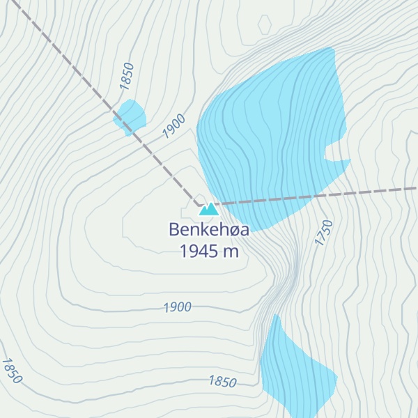Map of Benkehøa