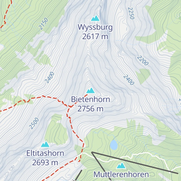 Map of Bietenhorn