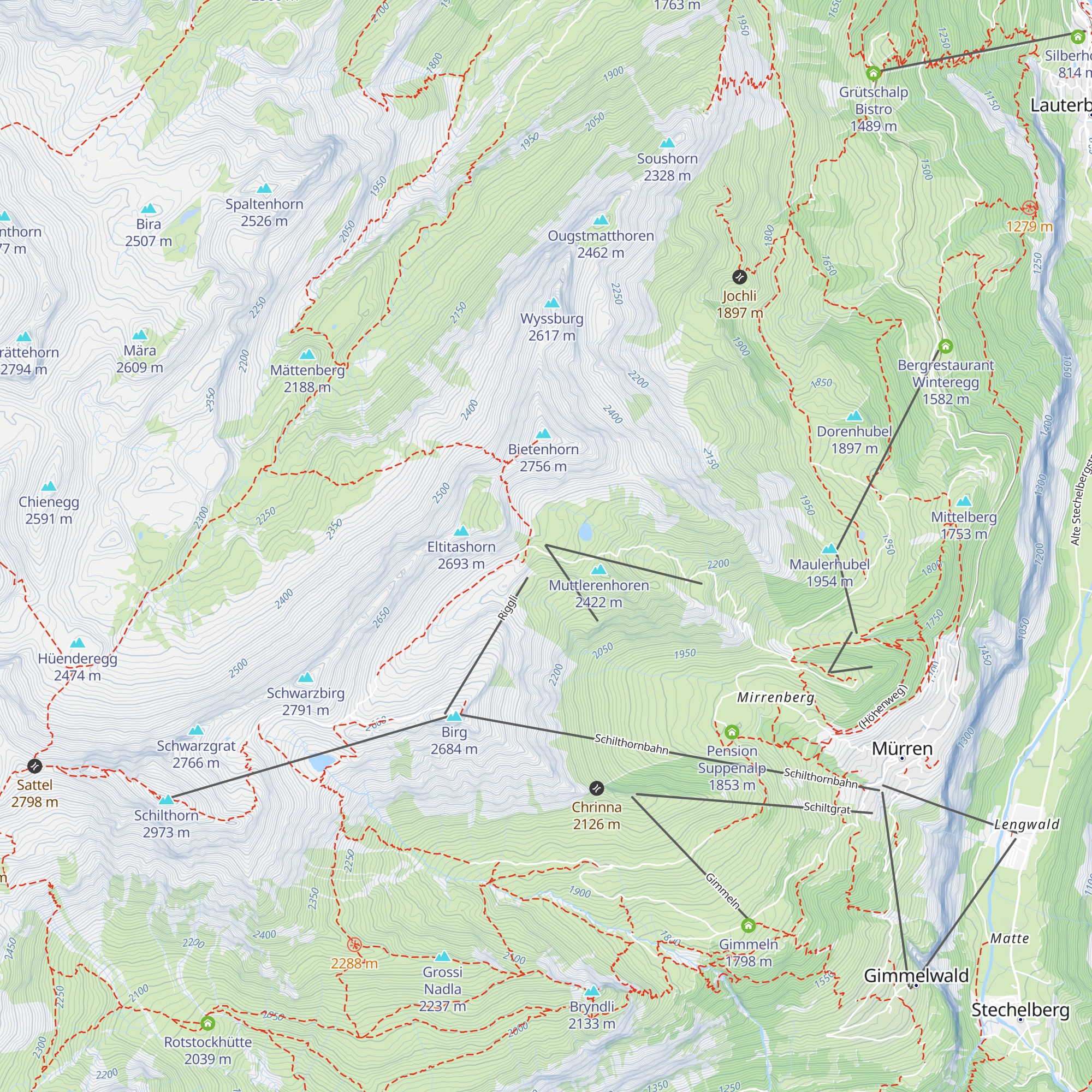 Obere Hubel map