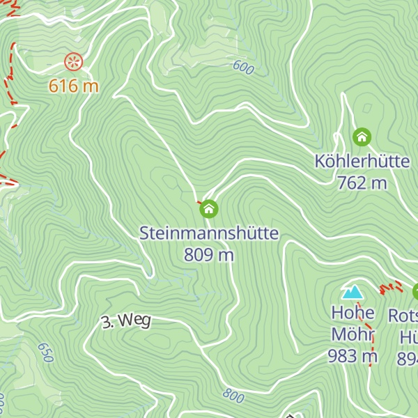 Map of Steinmannshütte