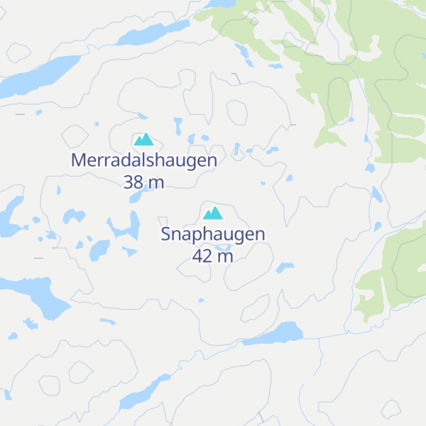 Map of Snaphaugen