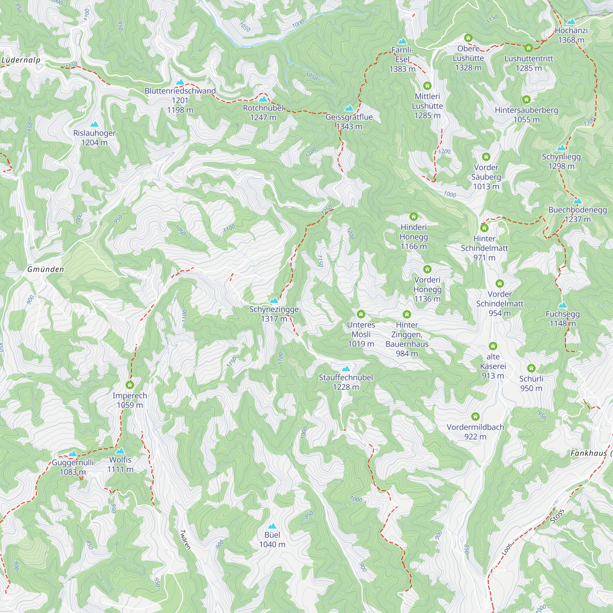 Obers Mösli map