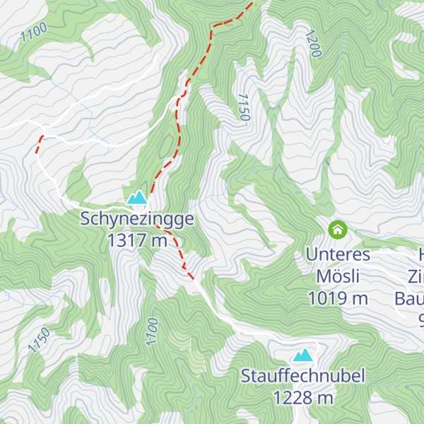 Map of Obers Mösli