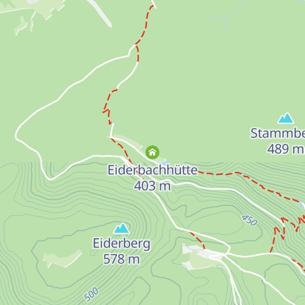 Map of Eiderbachhütte