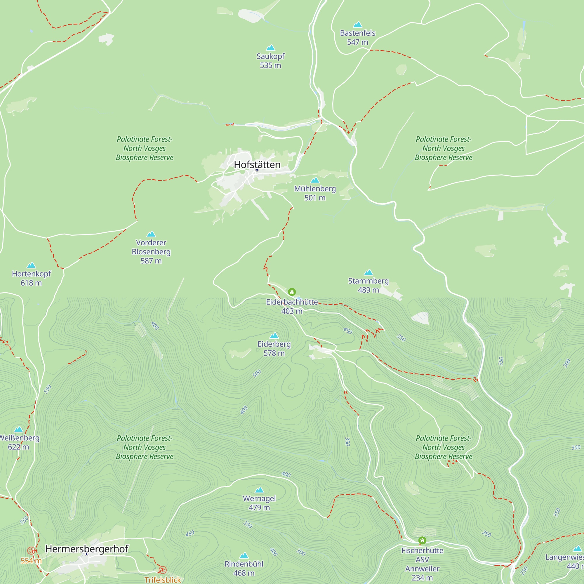 Eiderbachhütte map
