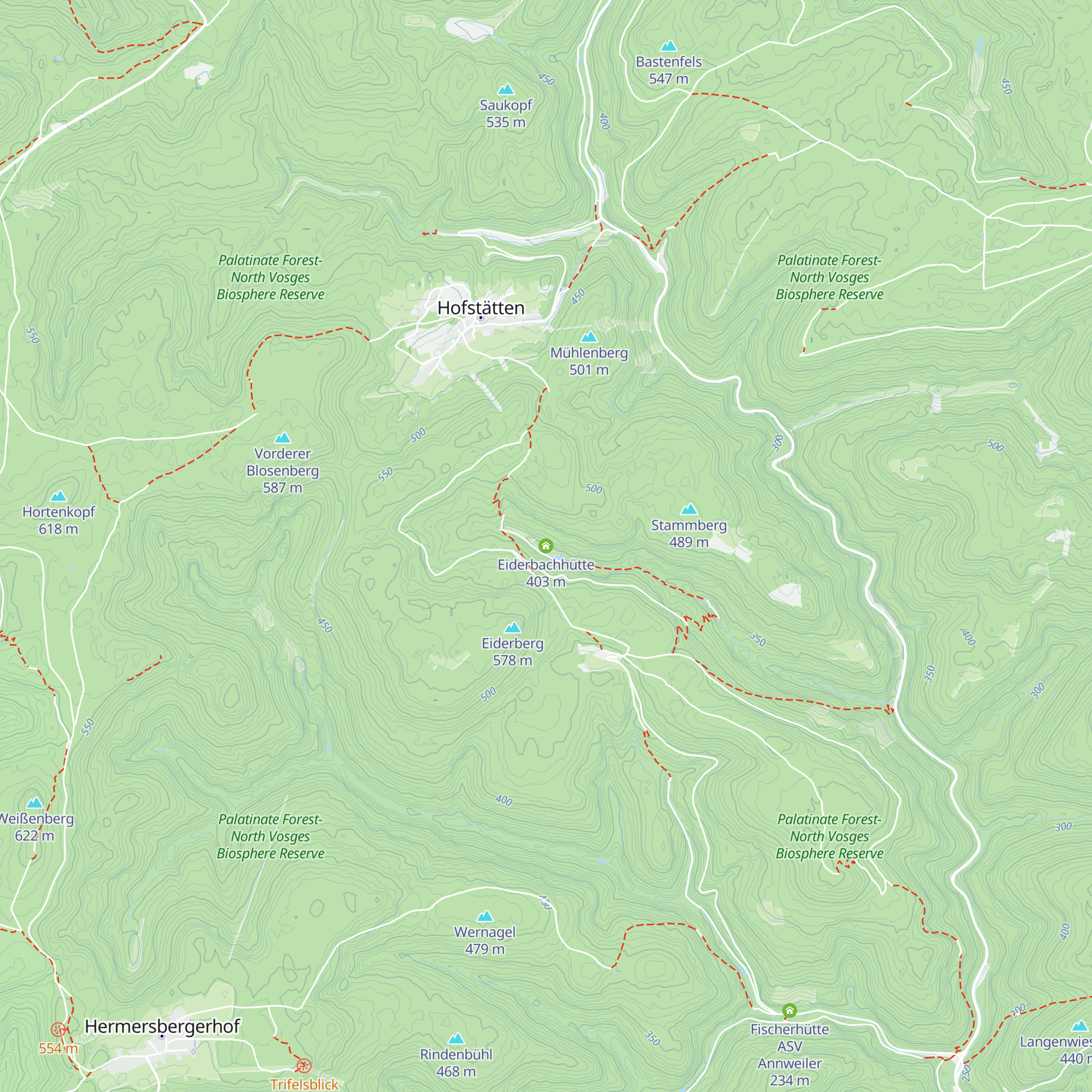 Eiderbachhütte map