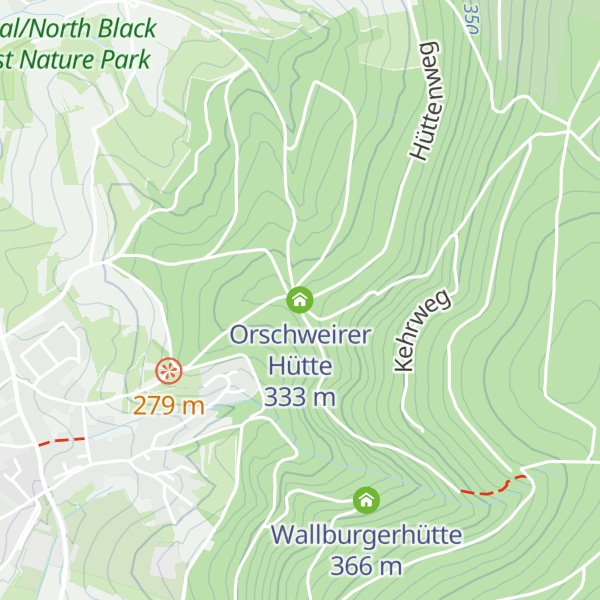 Map of Orschweirer Hütte
