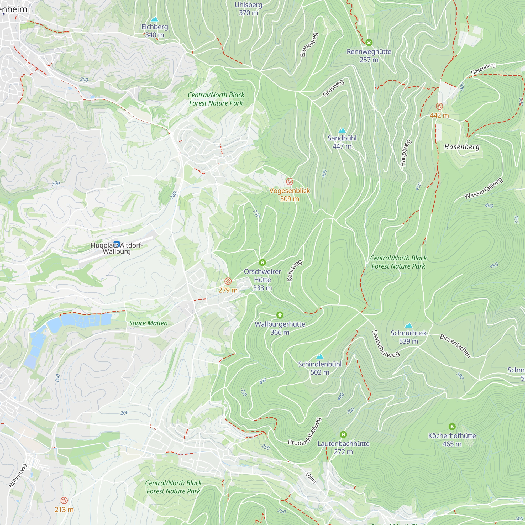 Orschweirer Hütte map
