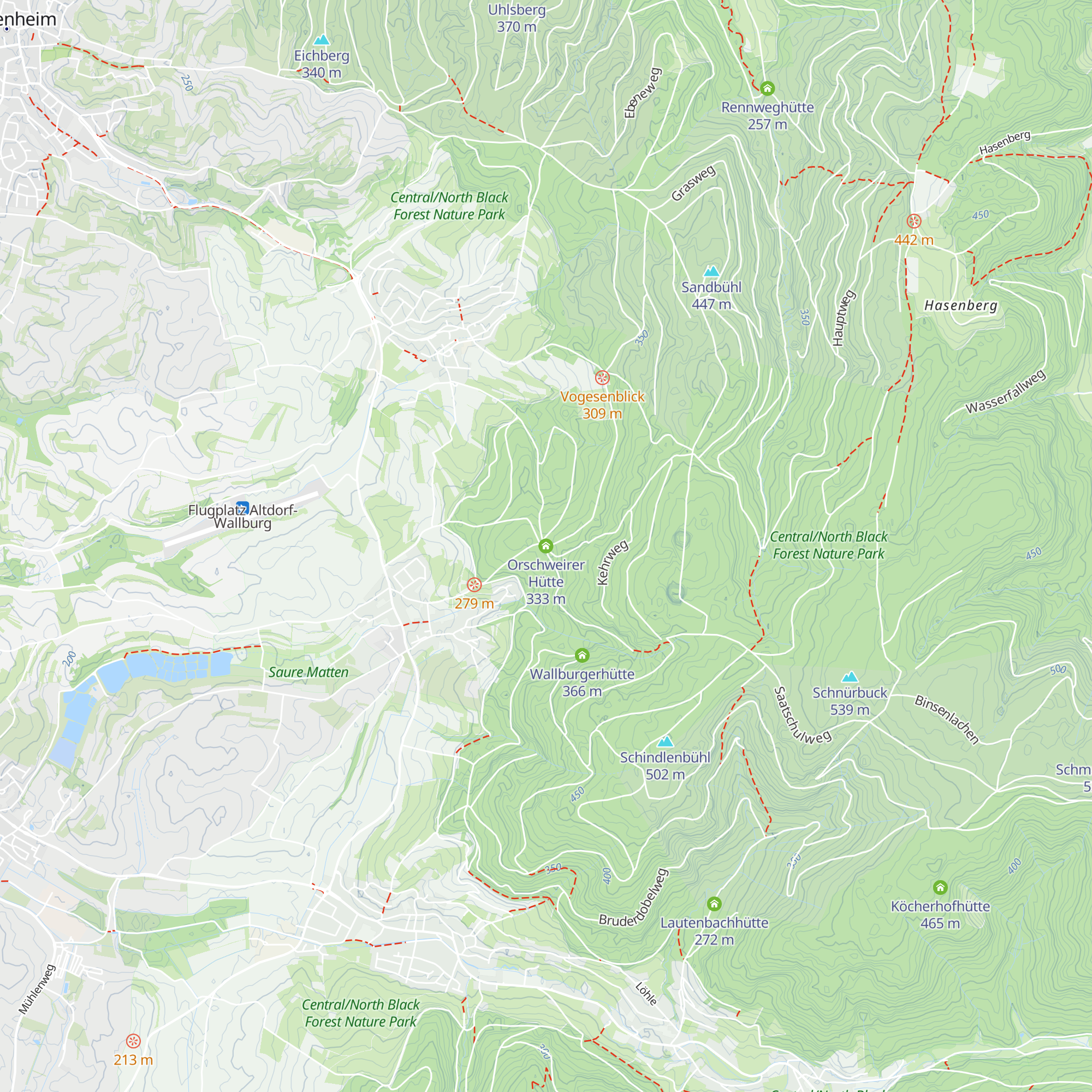Orschweirer Hütte map
