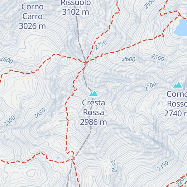 Map of Cresta Rossa