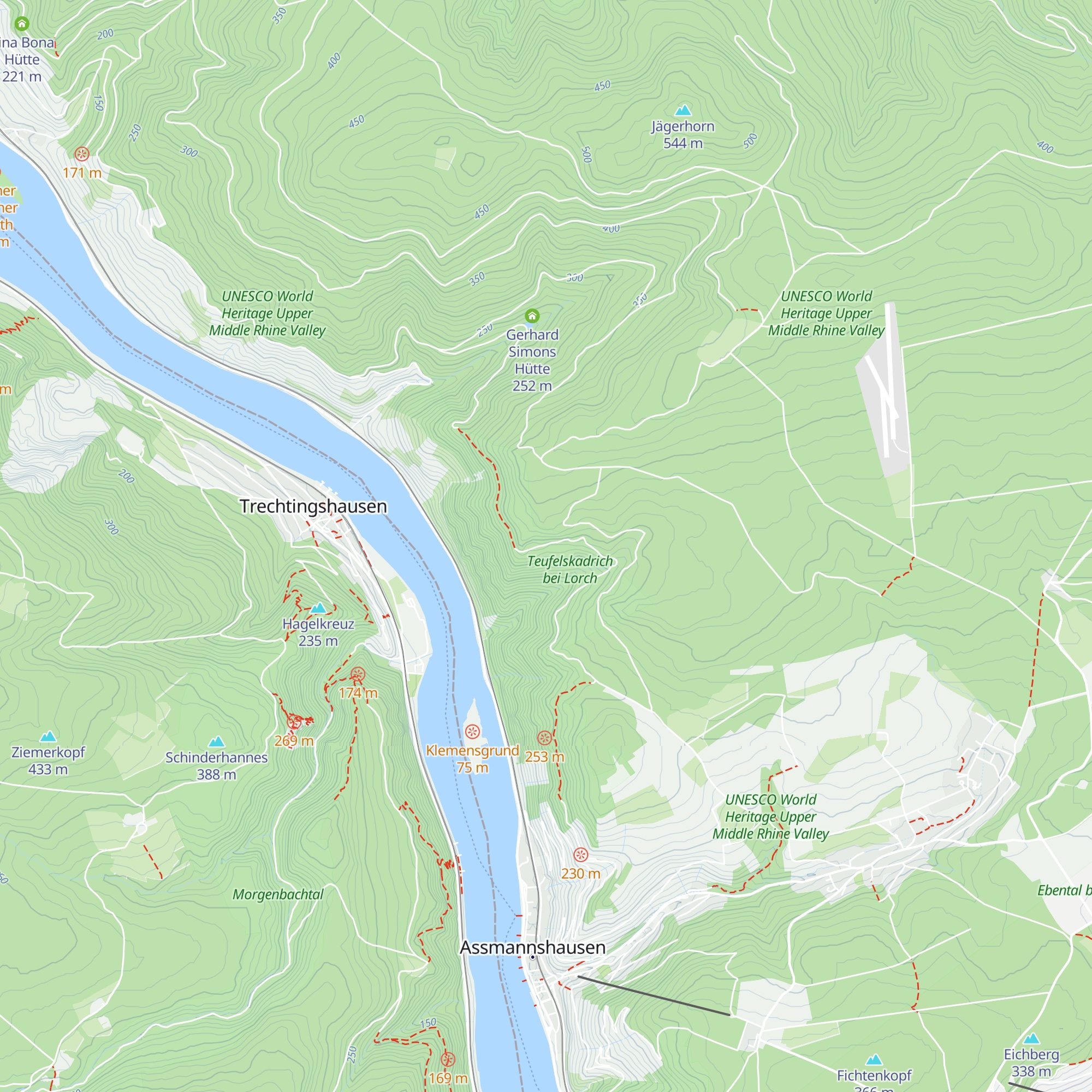 Herbert Lange Hütte map