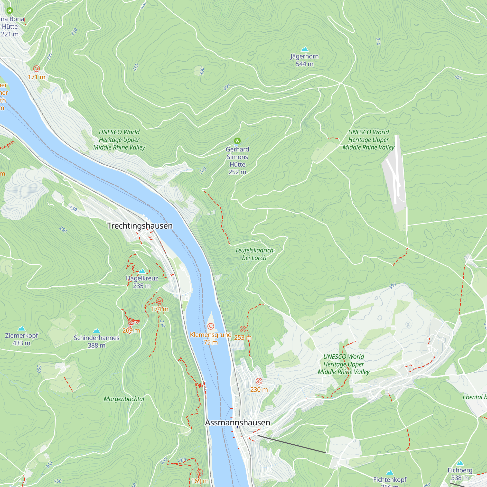 Herbert Lange Hütte map