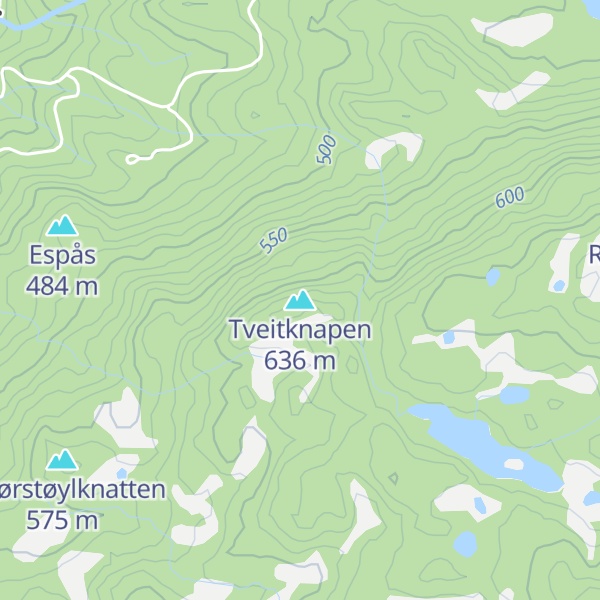 Map of Tveitknapen