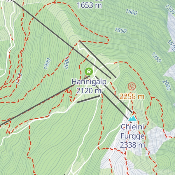 Map of Aufwärmhütte