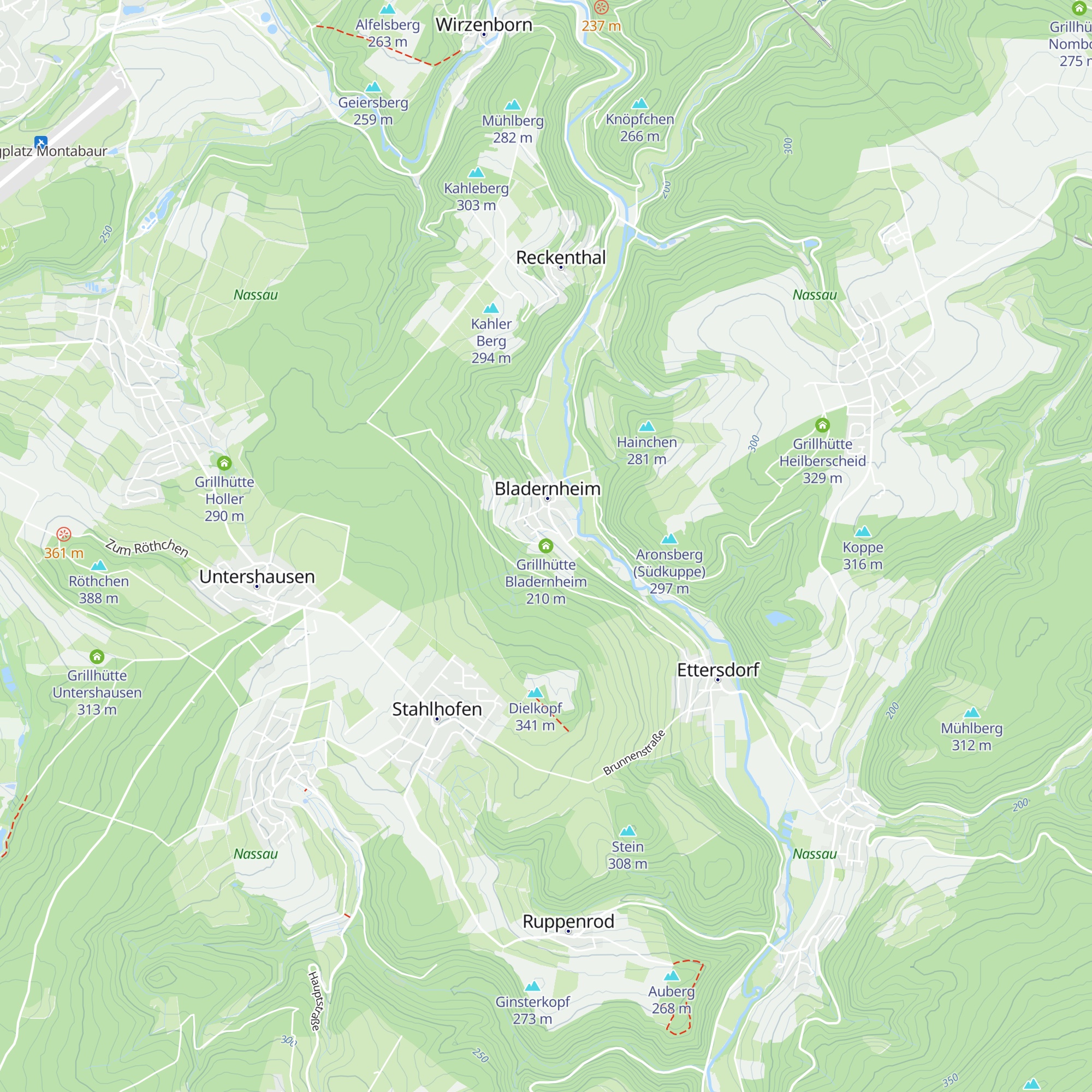 Grillhütte Bladernheim map