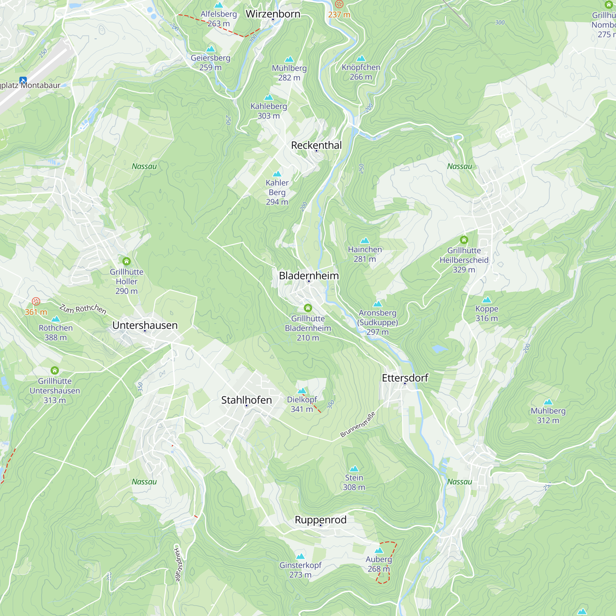 Grillhütte Bladernheim map