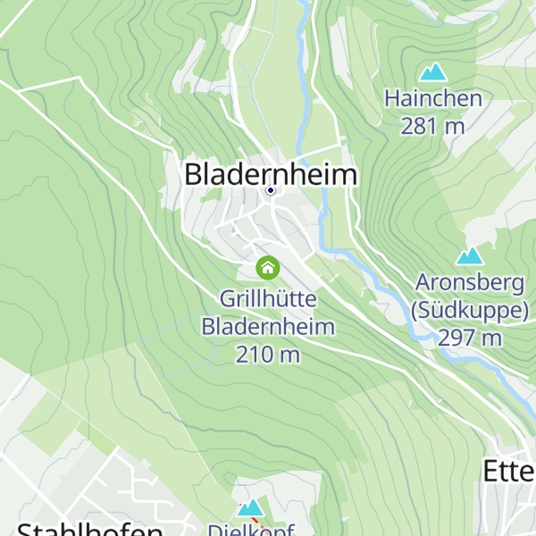 Map of Grillhütte Bladernheim