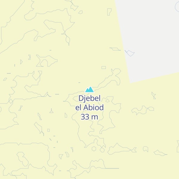 Map of Djebel el Abiod