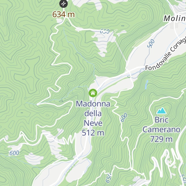 Map of Madonna della Neve