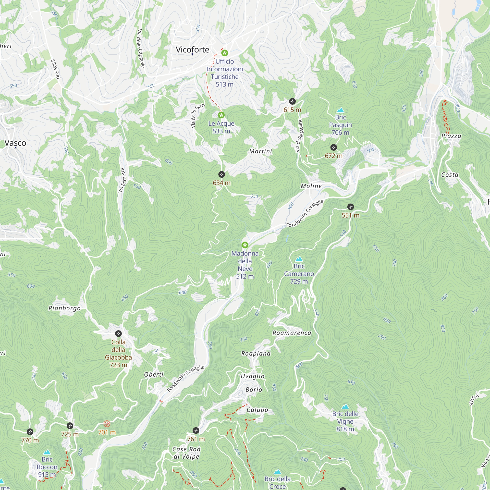 Madonna della Neve map