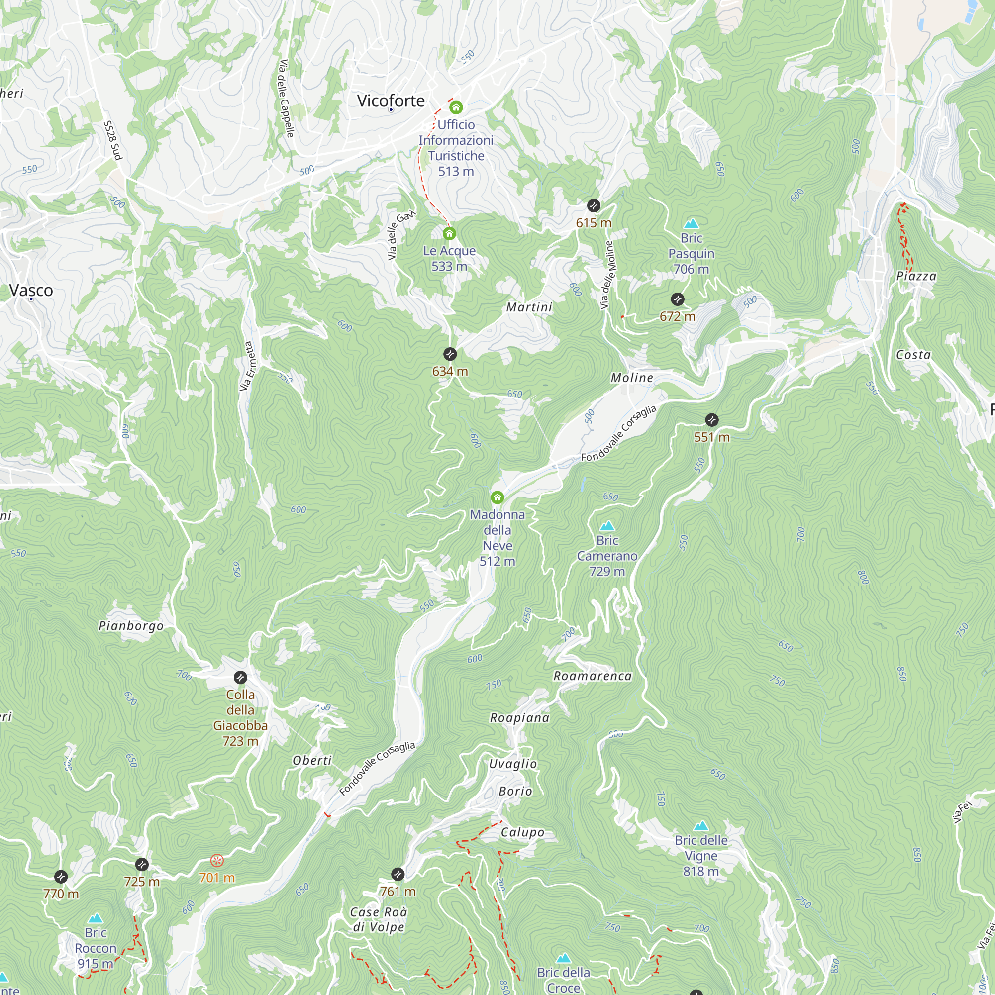 Madonna della Neve map