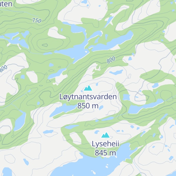 Map of Løytnantsvarden