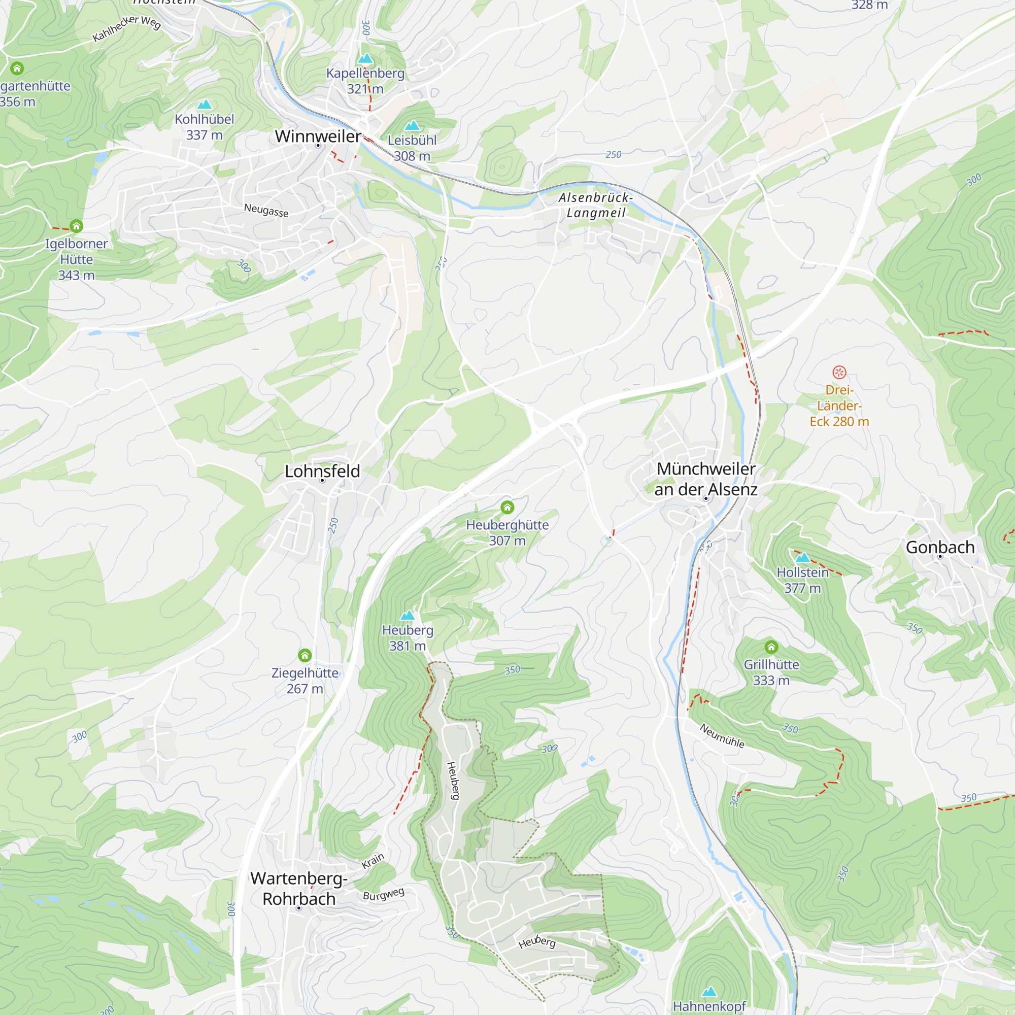 Heuberghütte map