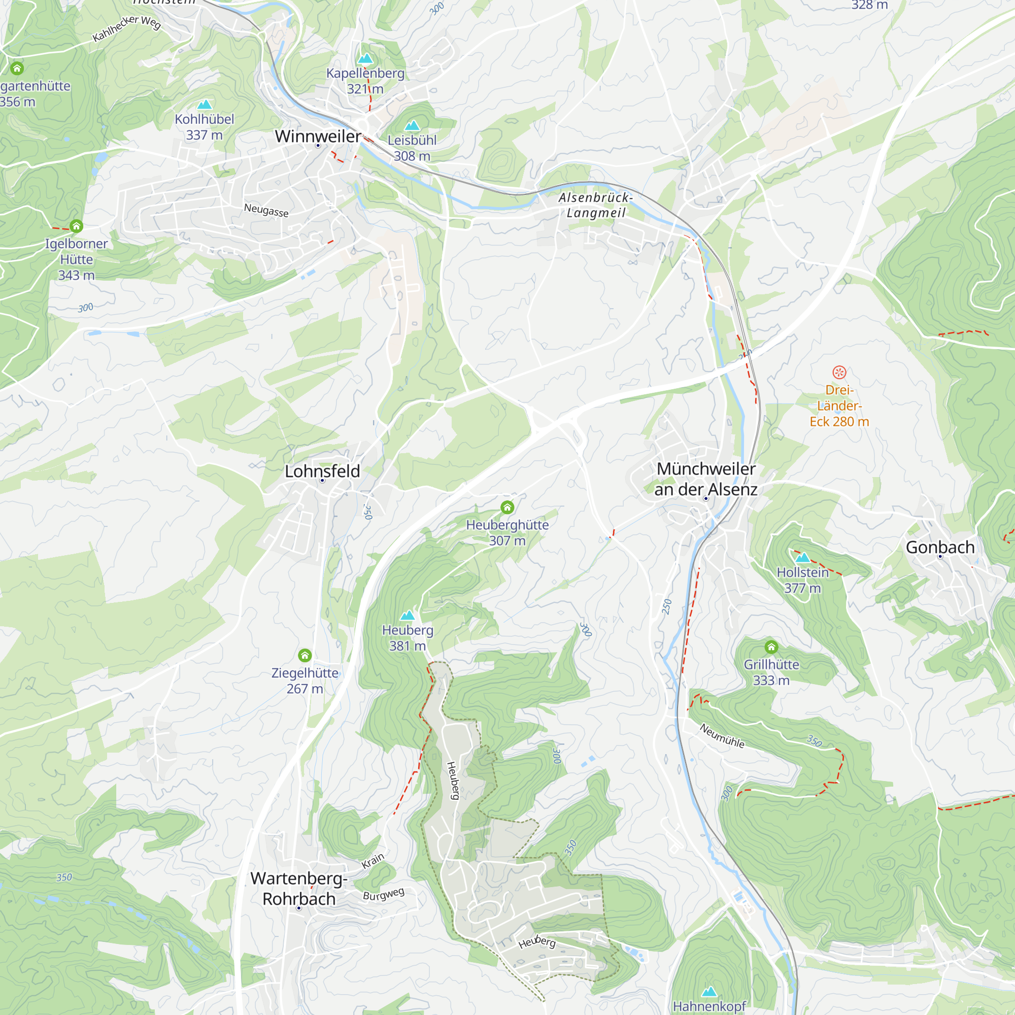 Heuberghütte map
