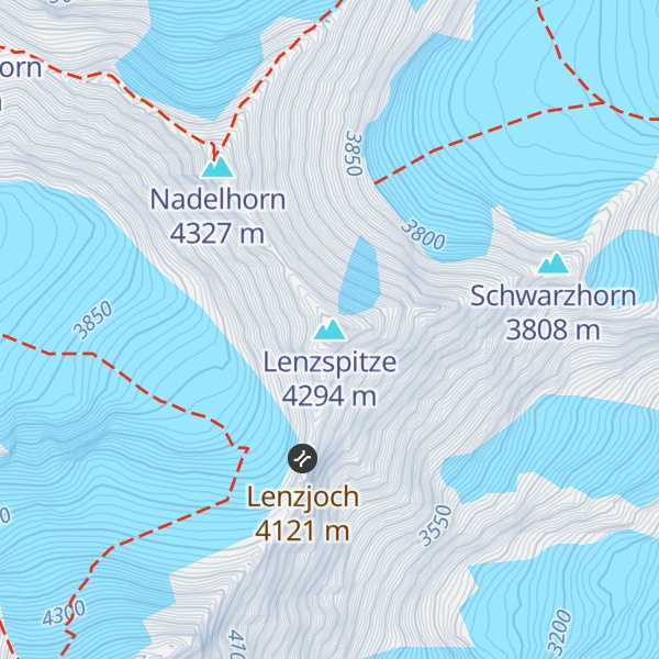 Map of Lenzspitze