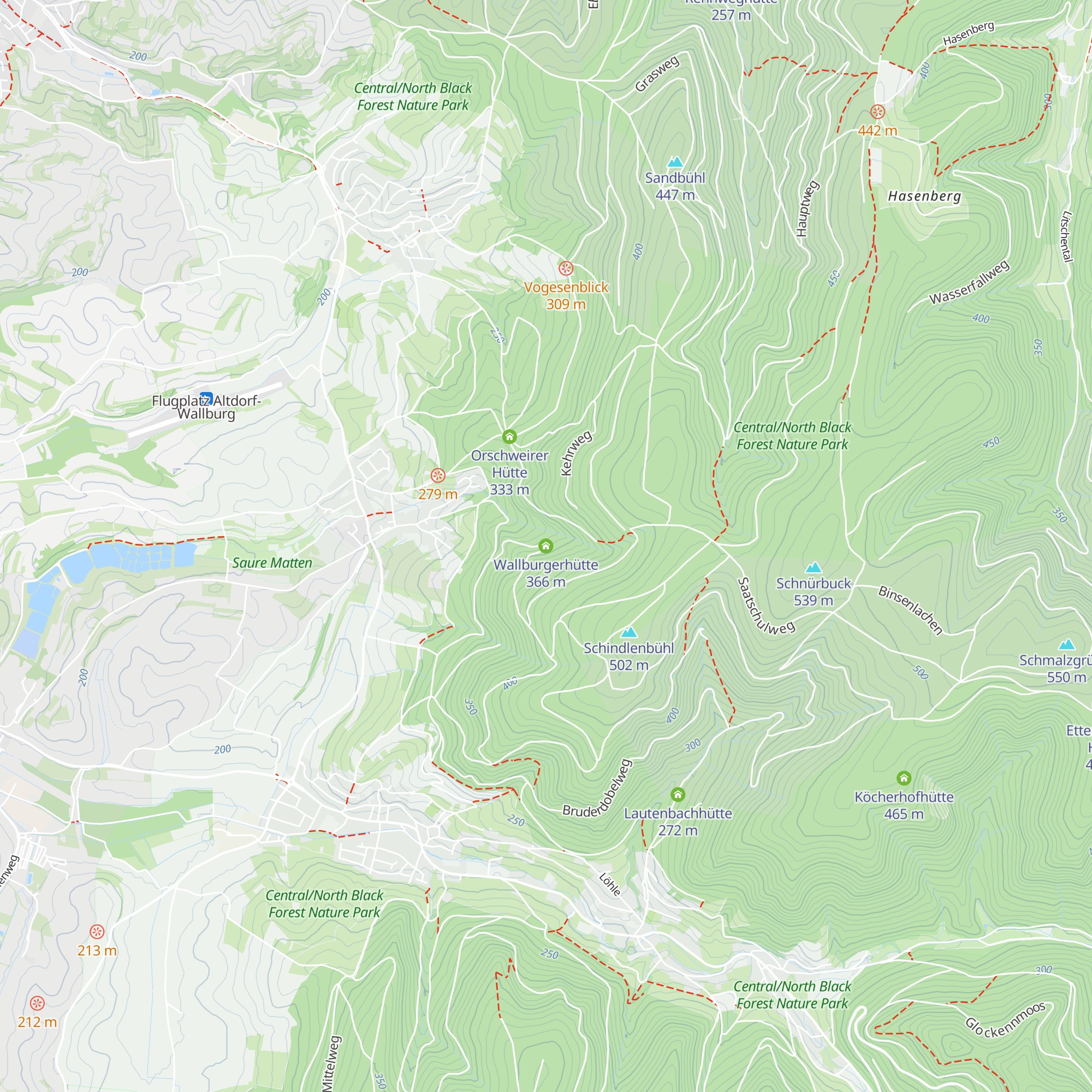 Wallburgerhütte map
